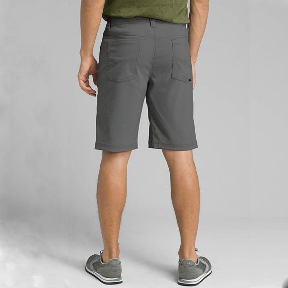 NWT prAna Brion Short 11" Inseam 28 Charcoal Abrasion Resistant Reinforced Rivet - Picture 3 of 16